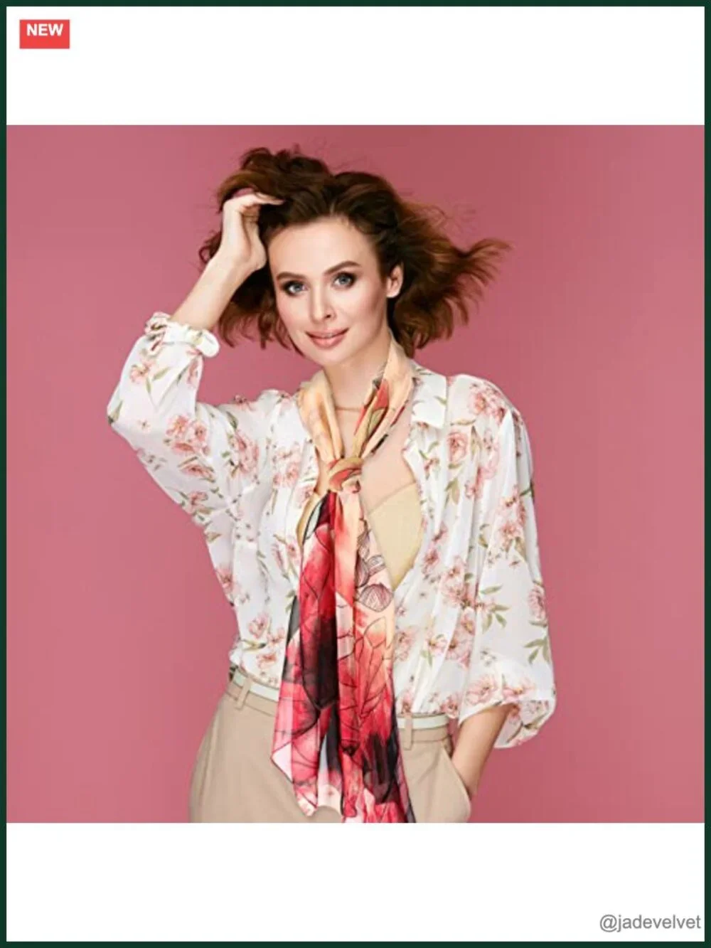 8 Pcs Lightweight Georgette Scarves Floral Lotus Pattern Long Shawl Wrap